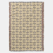 Gentoo Frenzy Throw Blanket (Gold) Decke (Vorderseite Vertikal)