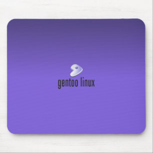 Gentoo Linux lila Mousepad