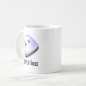 gentoo Linux-Logo Kaffeetasse (Vorderseite Links)