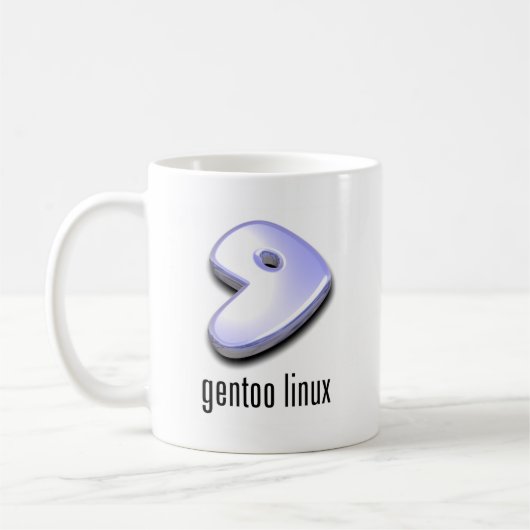 gentoo Linux-Logo Kaffeetasse (Links)