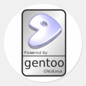 Gentoo Linux Sticker (Vorderseite)