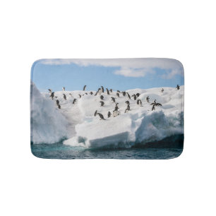 Gentoo Penguin Antarktis Iceberg Playtime Badematte