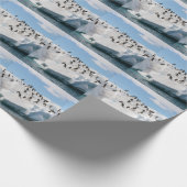 Gentoo Penguin Antarktis Iceberg Playtime Geschenkpapier (Ecke)
