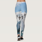 Gentoo Penguin Antarktis Iceberg Playtime Leggings (Rückseite)