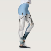 Gentoo Penguin Antarktis Iceberg Playtime Leggings (Rechts)