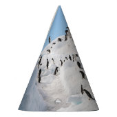 Gentoo Penguin Antarktis Iceberg Playtime Partyhütchen (Links)