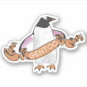Gentoo penguin aufkleber (Vorderseite)