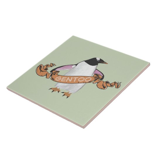 Gentoo penguin fliese (Seite)