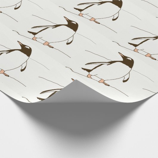 Gentoo Penguin  Geschenkpapier (Ecke)