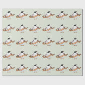 Gentoo penguin geschenkpapier (Flach)