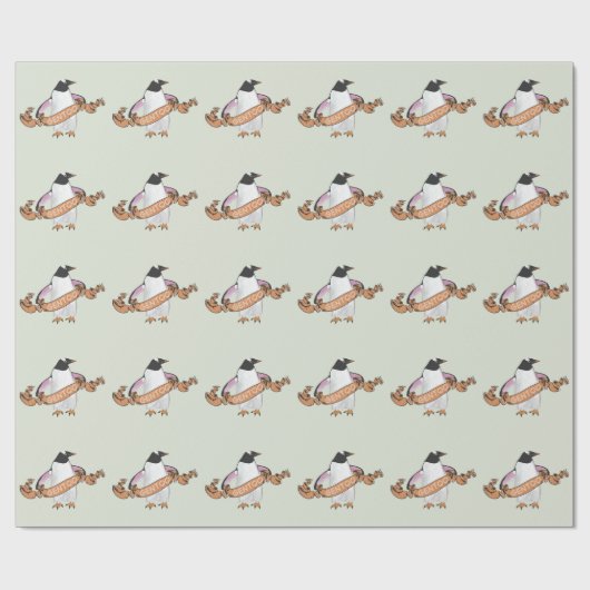 Gentoo penguin geschenkpapier (Flach)