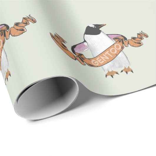 Gentoo penguin geschenkpapier (Rolleneckpunkt)