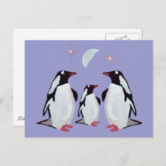 Gentoo Penguin Grußkarten Postkarten (Vorne/Hinten)