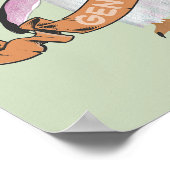 Gentoo penguin poster (Ecke)