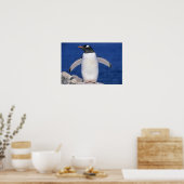 Gentoo Penguin Pygoscelis papua) Port Poster (Küche)