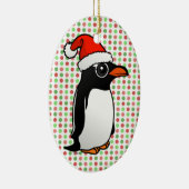 Gentoo Penguin Santa Keramikornament (Rechts)