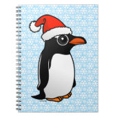 Gentoo Penguin Santa Notizblock (Vorderseite)