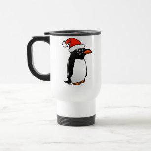 Gentoo Penguin Santa Reisebecher