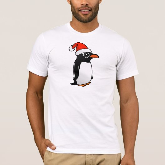 Gentoo Penguin Santa T-Shirt (Vorderseite)