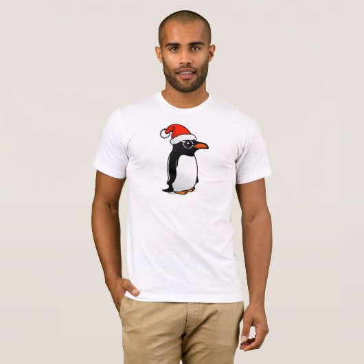 Gentoo Penguin Santa T-Shirt (Vorne ganz)