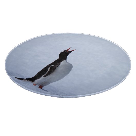 Gentoo penguin schneidebrett (Ecke)