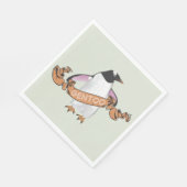 Gentoo penguin serviette (Ecke)