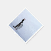 Gentoo penguin serviette (Ecke)