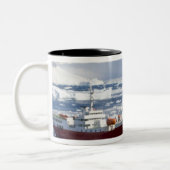 Gentoo Penguin Zweifarbige Tasse (Links)
