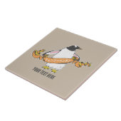 Gentoo Pinguin Japanisch schreiben Kanji Fliese (Seite)