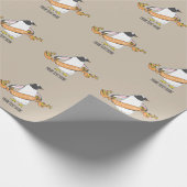 Gentoo Pinguin Japanisch schreiben Kanji Geschenkpapier (Ecke)