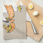 Gentoo Pinguin Japanisch schreiben Kanji Geschirrtuch (Viertel Falte)