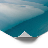 Gentoo Pinguin, Pygoscelis Papua, auf Gletschereis Poster (Ecke)