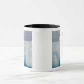 Gentoo Pinguin, Pygoscelis Papua, auf Gletschereis Tasse (Zentrum)