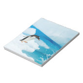 Gentoo Pinguin, Pygoscelis Papua, springt ab Notizblock (Rotiert)
