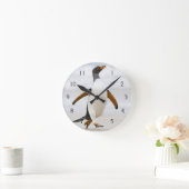 Gentoo Pinguin Runde Wanduhr (Zuhause)