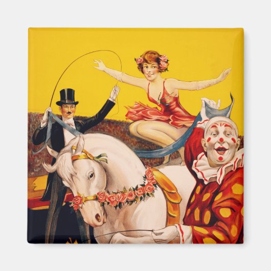 Gentry Bros. Circus Poster ft. Miss Louise Hilton Magnet (Vorne)