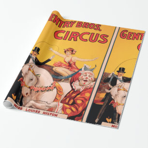 Gentry Bros. Zirkus Geschenkpapier