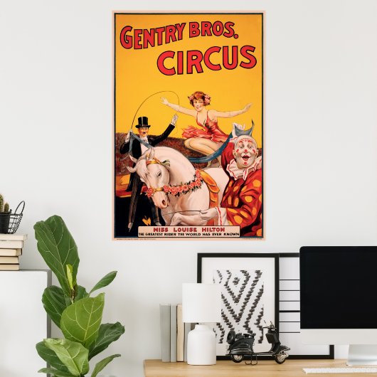 Gentry Bros. Zirkus Poster (Heimbüro)