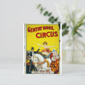 Gentry Bros. Zirkus Postkarte (Stehend Vorderseite)