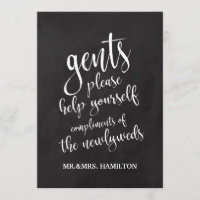 Gents Bad Basket Erschwingliches Chalkboard-Zeiche