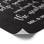 Gents Bathroom Basket 8x10 Chalkboard-Zeichen Poster (Ecke)