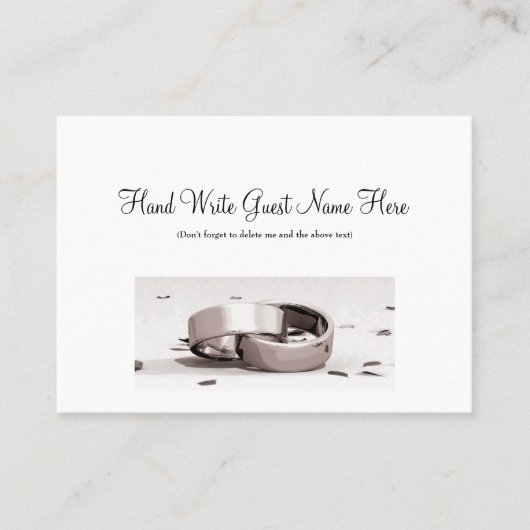 Gents Enwine Rings BLK - Platzkarten (Vorderseite)