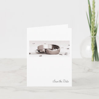 Gents Enwine Rings BLK-Save the Date Karte