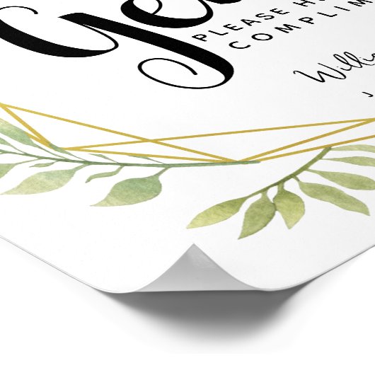 Gents restroom sign - toiletee country Crystal Poster (Ecke)