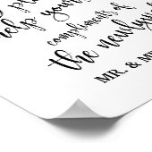 Gents Wedding Bad Basket 8x10 Zeichen Poster (Ecke)