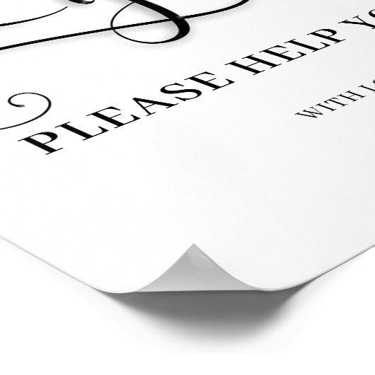 Gents Wedding Bad Sign Poster (Ecke)