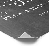 Gents Wedding Bad Sign Poster (Ecke)