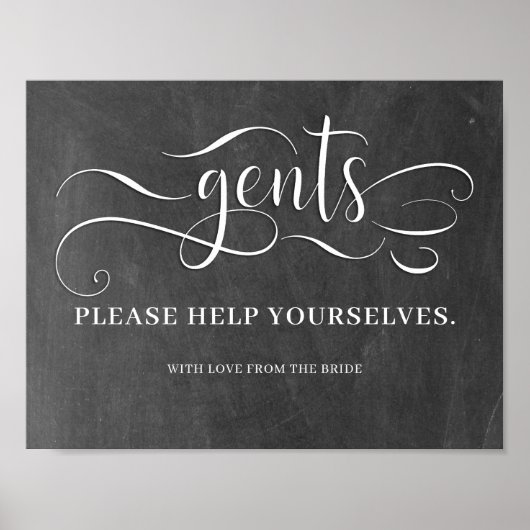 Gents Wedding Bad Sign Poster (Vorne)