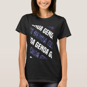 Genua Camouflage Muster Lila Camouflage T-Shirt