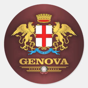 Genua (Genua) Runder Aufkleber